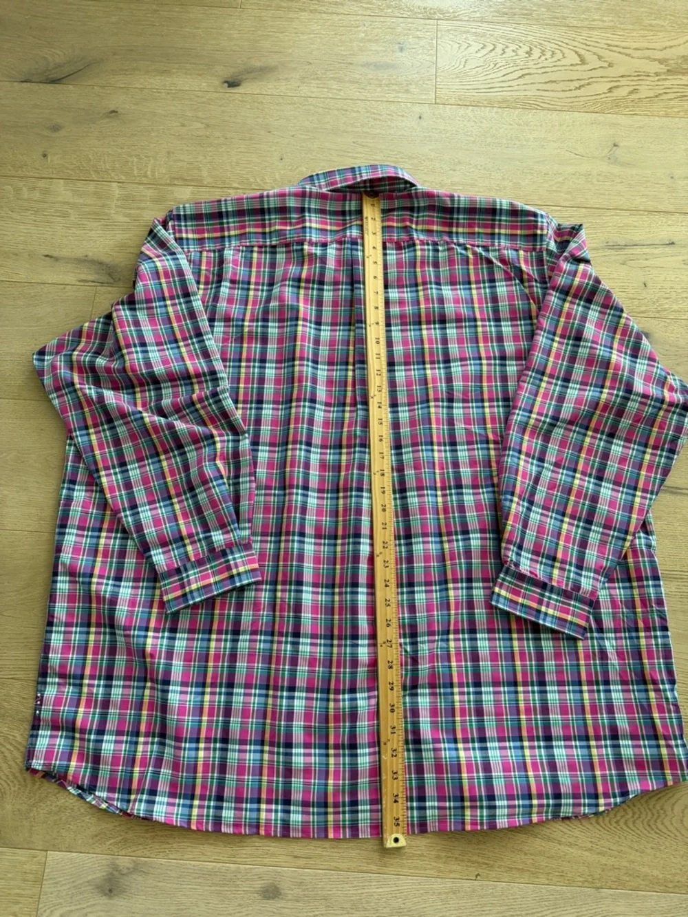 Polo Ralph Lauren Men's Big &‎ Tall Plaid Performance Shirt Pink Navy 3XB Nylon